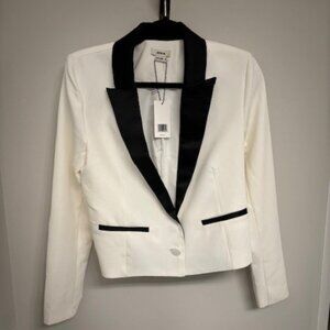 Jason Wu White Blazer with Black Trim Medium